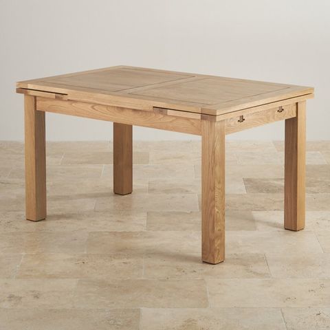 Dorset 4Ft 7" Natural Oak Extending Dining Table Seats Up To 8 within Making the most of your extendable dining table for everyday and special occasions